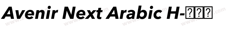 Avenir Next Arabic H字体转换